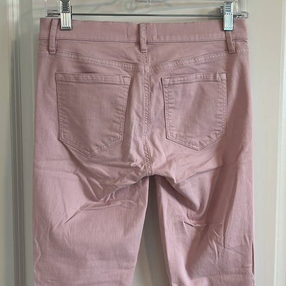 LOFT Women's Skinny Crop Little Pink Jeans 24/00 - Picture 8 of 9